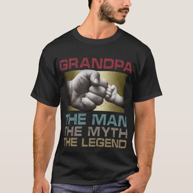 Camiseta Vovô O Homem O Mito A Lenda (Frente)