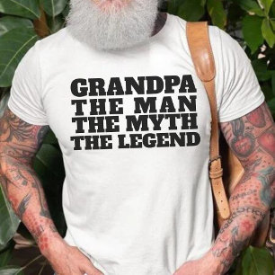 Camiseta Vovô O Homem O Mito A Lenda Engraçada Ditos