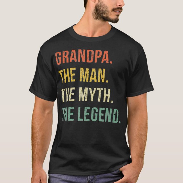 Camiseta Vovô O Homem O Mito A Lenda T para (Frente)