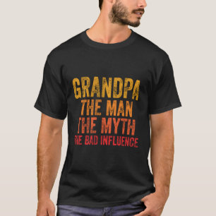 Camiseta Vovô O Mito A Má Influência