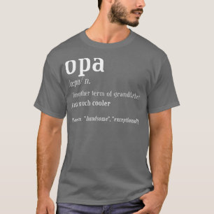 Camiseta Vovô Opa, Teto Divertido Definição 