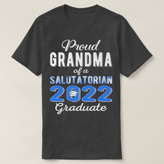 Camiseta Vovó Orgulhosa de 2022 Formando Salutatorian Class (Frente do Design)