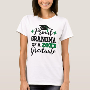 Camiseta Vovó Orgulhosa de 2022 formando verde-preto