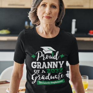 Camiseta Vovó Orgulhosa de 2023 formando verde-preto