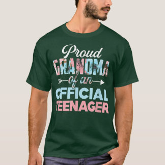 Camiseta Vovó Orgulhosa de um Adolescente 13 Birthda