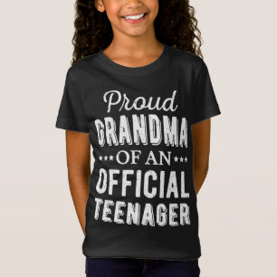 Camiseta Vovó Orgulhosa De Um Adolescente 13 Birthda