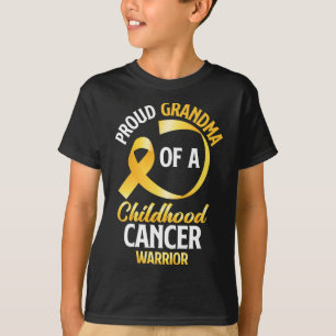 Camiseta Vovó Orgulhosa De Um Guerreiro Cancer Infantil