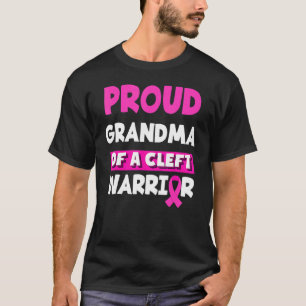 Camiseta Vovó Orgulhosa De Um Guerreiro Esquerdo Lip & Pala
