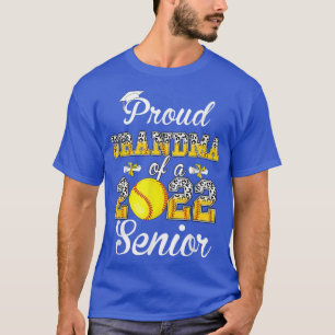 Camiseta Vovó Orgulhosa De Um Mais velho Leopard Softball G