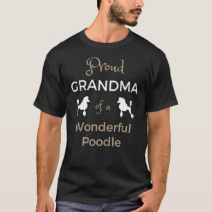 Camiseta Vovó Orgulhosa De Um Maravilhoso Poodle