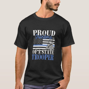 Camiseta Vovó Orgulhosa de um policial policial policial de
