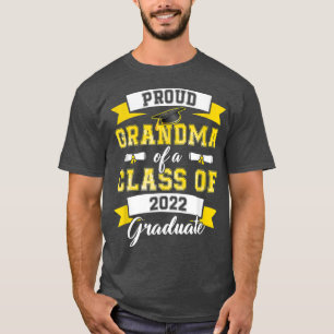 Camiseta Vovó Orgulhosa De Uma Classe Da Escola De Formando