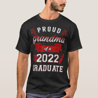Camiseta Vovó Orgulhosa de uma Classe Vermelha Formando 202