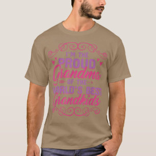 Camiseta Vovó Orgulhosa Novidade dos melhores Netos do mund