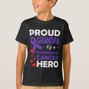 Camiseta Vovô Orgulhoso De Um Guerreiro Herói Câncer de pân
