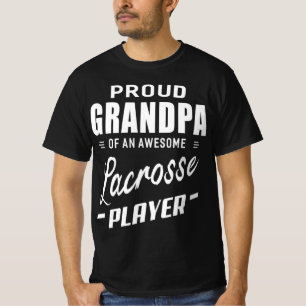 Camiseta Vovô Orgulhoso De Um Jogador De Lacrosse Incrível