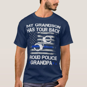 Camiseta Vovô orgulhoso de um policial meu neto