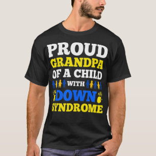 Camiseta Vovô Orgulhoso De Uma Criança Com Síndrome De Down