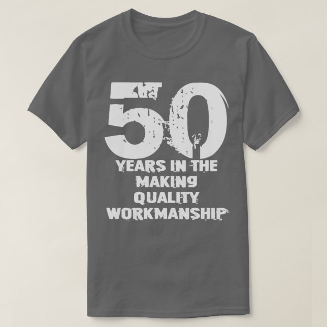 Camiseta Vovô Pai de aniversário de 50 anos (Frente do Design)