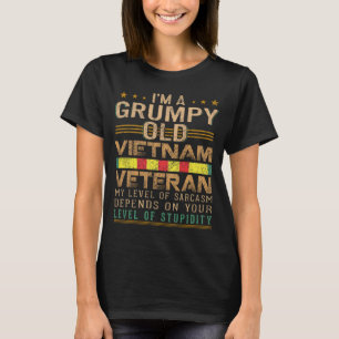 Camiseta Vovô pai Vietnã Vet Grumpy Velho Vietnã Velho