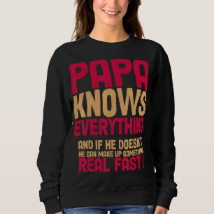 Camiseta Vovô Papa sabe tudo Roupa Divertido Pais
