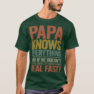 Camiseta Vovô, Papai Sabe Tudo Roupa Divertido