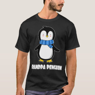 Camiseta Vovô Penguin Pop-Pop Penguin Match da Família Peng