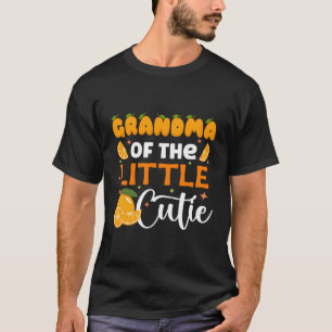 Camiseta Vovó Pequeno Chá de fraldas Laranja
