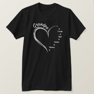 Camiseta Vovô Personalizado, Vovô Coração