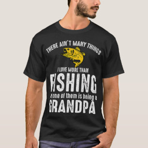 Camiseta Vovô Pescador Atividade de Hobby ao Ar Livre Dito