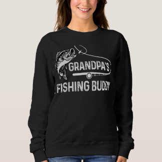 Camiseta Vovô pescando amigo Legal da equipe do filho jovem