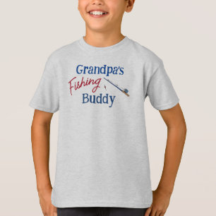 Camiseta Vovô pescando camponês personalizado personalizado