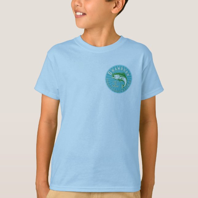 Camiseta Vovô pescando com vovô (Frente)