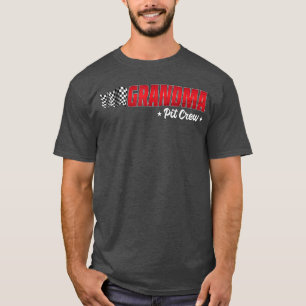 Camiseta Vovó Pit Crew Race Aniversário da Família Corrida