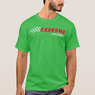 Camiseta Vovó Pit Crew Race Aniversário Família Corresponde
