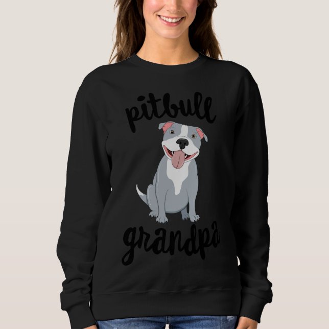 Camiseta Vovô Pitbull Cão Pawpa Avós Grand Paw (Frente)