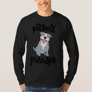 Camiseta Vovô Pitbull Cão Pawpa Avós Grand Paw