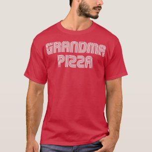 Camiseta Vovó Pizza Vintage Retro 70s 80s Engraçado 