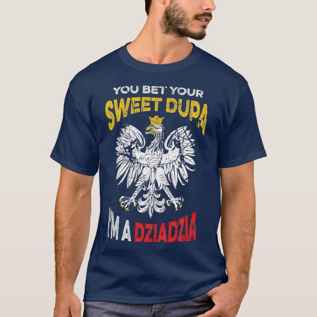Camiseta Vovô Polonês Hilário Quote Dziadzia (Frente)