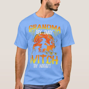 Camiseta Vovó Por Dia Bruxa De Noite De Bruxa De Halloween