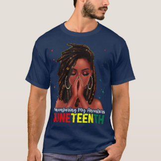 Camiseta Vovó Preto de Cabelo Localizado Lembrando meus Anc