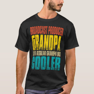 Camiseta Vovô Produtor de Transmissão Mens Como uma Gra Reg