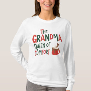 Camiseta Vovó Rainha do Conforto Quente Coco