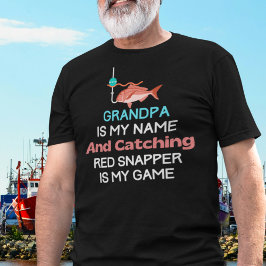 Camiseta Vovô Red Snapper Engraçado