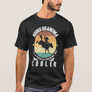 Camiseta Vovó Rodeio Ocidental Mulheres Cavaleiro Rancher G
