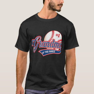 Camiseta Vovó Rookie do Tema de Baseball do primeiro aniver