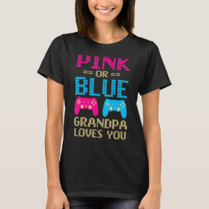 Camiseta Vovô Rosa Ou Azul Ama A Sua Família De Bab.