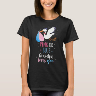 Camiseta Vovô Rosa Ou Azul Ama Seu Vovô Gende Bebê