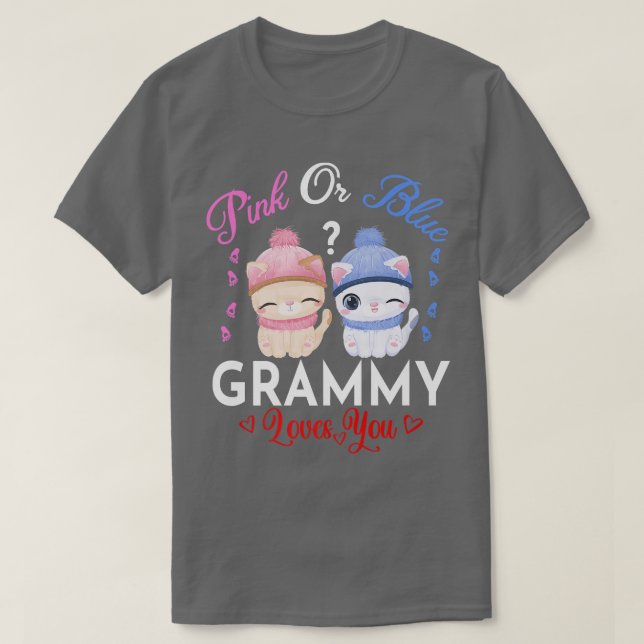 Camiseta Vovô Rosa Ou Azul Te Ama A Revelação De Gênero  (Frente do Design)