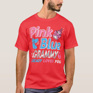 Camiseta Vovô Rosa Ou Azul Te Ama A Revelação De Gênero De 